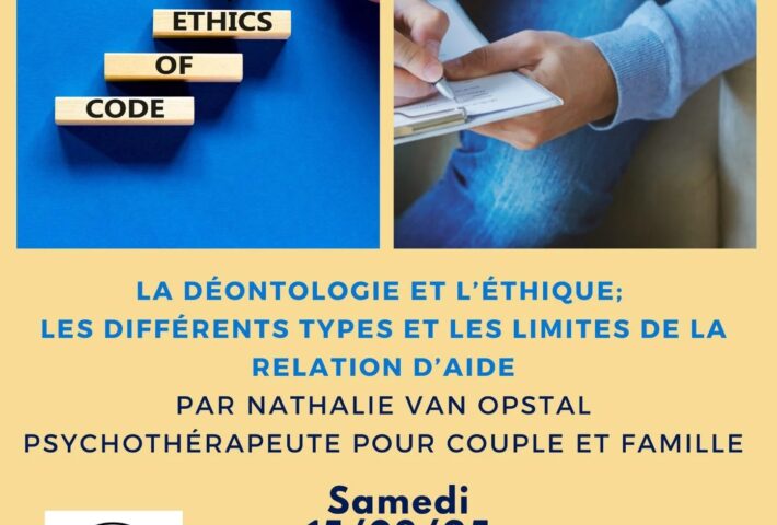 La déontologie et l’étique – Nathalie Van Opstal